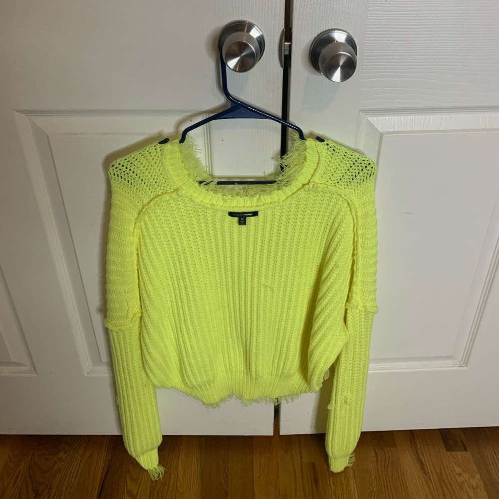 Womens cropped sweater
